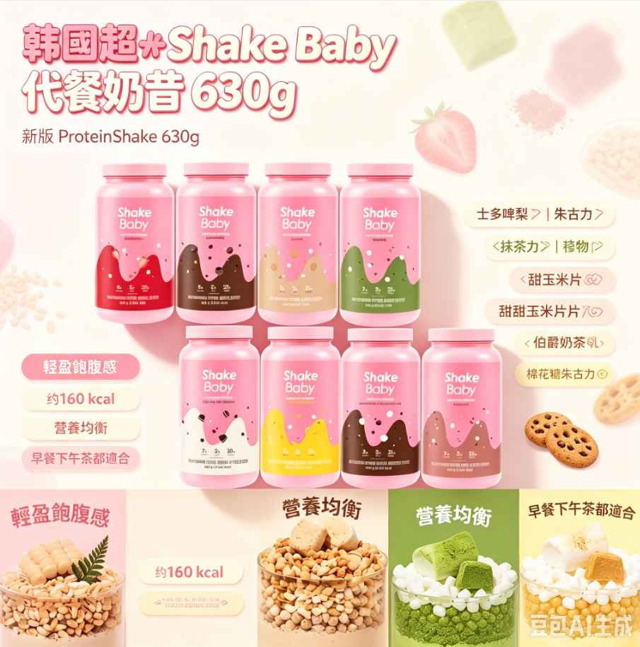韓國超🔥Shake Baby 代餐奶昔 630g