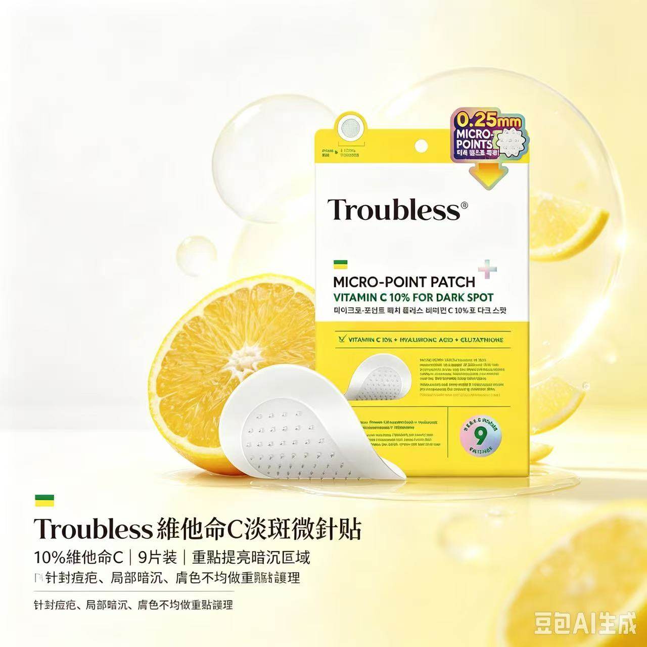 Troubless 維C淡斑微針貼